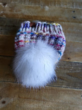 Load image into Gallery viewer, Lemon Tree Lane Toddler 1-3 Years Luxury Peruvian Wool &quot;Arlo&quot; Beanie | &quot;Handpainted Sprinkle&quot; with Snowball Sparkle Faux-Fur Pom Pom