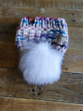 Load image into Gallery viewer, Lemon Tree Lane Toddler 1-3 Years Luxury Peruvian Wool &quot;Arlo&quot; Beanie | &quot;Handpainted Sprinkle&quot; with Snowball Sparkle Faux-Fur Pom Pom