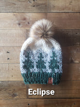 Load image into Gallery viewer, Lemon Tree Lane Adult Pine Trees and Mountains Beanie | The Maine Beanie | **Choose Your Own Pom**