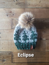 Load image into Gallery viewer, Lemon Tree Lane Toddler Beanie 1-3 Years | Pine Trees and Mountains Beanie | The Maine Beanie | **Choose Your Own Pom**