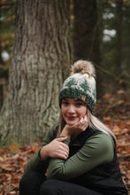 Load image into Gallery viewer, Lemon Tree Lane Adult Pine Trees and Mountains Beanie | The Maine Beanie | **Choose Your Own Pom**
