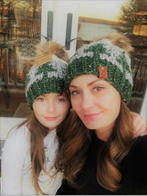 Load image into Gallery viewer, Lemon Tree Lane Youth Beanie 4-8 Years | Pine Trees and Mountains Beanie | The Maine Beanie | **Choose Your Own Pom**
